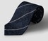 Eton Striped Grenadine Silk Stropdas Navy