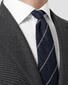 Eton Striped Grenadine Silk Stropdas Navy