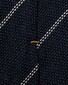 Eton Striped Grenadine Silk Stropdas Navy
