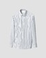 Eton Striped Luxury Organic Supima Cotton 120 Fine Poplin Overhemd Blauw