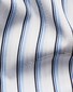 Eton Striped Luxury Organic Supima Cotton 120 Fine Poplin Overhemd Blauw
