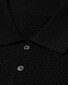 Eton Structure Knit Polo Pullover Extrafine Merino Trui Zwart