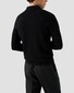 Eton Structure Knit Polo Pullover Extrafine Merino Trui Zwart