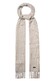Eton Subtle Check Merino Wool Scarf Light Grey
