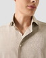 Eton Subtle Herringbone Cotton Signature Flanel Overhemd Beige