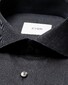 Eton Subtle Herringbone Cotton Signature Flanel Overhemd Navy