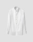 Eton Subtle Texture Fine Striped Bib Evening Piqué Overhemd Wit