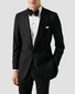 Eton Subtle Texture Fine Striped Bib Evening Piqué Overhemd Wit