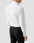 Eton Subtle Texture Fine Striped Bib Evening Piqué Overhemd Wit