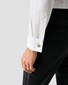Eton Subtle Texture Fine Striped Bib Evening Piqué Overhemd Wit