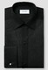 Eton Subtle Texture Fine Striped Bib Evening Piqué Overhemd Zwart