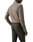 Eton Subtle Texture Herringbone Brushed Cotton Signature Flanel Overhemd Beige