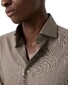 Eton Subtle Texture Herringbone Brushed Cotton Signature Flanel Overhemd Beige