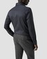 Eton Subtle Texture Herringbone Brushed Cotton Signature Flanel Overhemd Navy