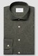 Eton Subtle Texture Herringbone Brushed Cotton Signature Flannel Shirt Dark Green