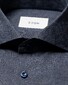 Eton Subtle Tone-on-Tone Paisley Pattern Fine Twill Overhemd Navy
