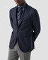 Eton Subtle Tone-on-Tone Paisley Pattern Fine Twill Overhemd Navy
