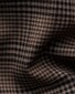 Eton Super 120s Merino Wool Allover Mini Check Overhemd Donker Bruin