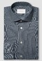 Eton Super 120s Ultra-Soft Merino Semi Solid Texture Pattern Overhemd Navy