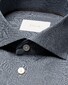 Eton Super 120s Ultra-Soft Merino Semi Solid Texture Pattern Overhemd Navy