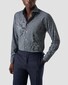 Eton Super 120s Ultra-Soft Merino Semi Solid Texture Pattern Overhemd Navy