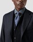 Eton Super 120s Ultra-Soft Merino Semi Solid Texture Pattern Overhemd Navy