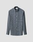 Eton Super 120s Ultra-Soft Merino Semi Solid Texture Pattern Overhemd Navy