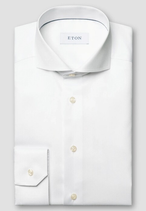 Eton Super Slim Signature Twill Extreme Cutaway Shirt White