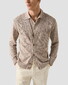Eton Textured Cotton Linnen Knit Vest Beige