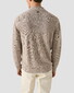 Eton Textured Cotton Linnen Knit Vest Beige