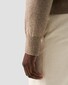 Eton Thick Plain Stitch Luxury Eco Cashmere Crew Neck Trui Beige