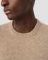 Eton Thick Plain Stitch Luxury Eco Cashmere Crew Neck Trui Beige
