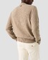 Eton Thick Plain Stitch Luxury Eco Cashmere Crew Neck Trui Beige