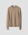 Eton Thick Plain Stitch Luxury Eco Cashmere Crew Neck Trui Beige