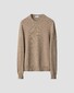 Eton Thick Plain Stitch Luxury Eco Cashmere Crew Neck Trui Beige