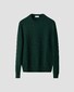 Eton Thick Plain Stitch Luxury Eco Cashmere Crew Neck Trui Donker Groen