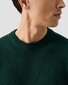 Eton Thick Plain Stitch Luxury Eco Cashmere Crew Neck Trui Donker Groen