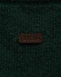 Eton Thick Plain Stitch Luxury Eco Cashmere Crew Neck Trui Donker Groen