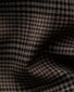 Eton Tonal Check Pattern Ultra-Soft Reda 120s Merino Wool Overhemd Donker Bruin