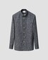 Eton Tonal Ornamental Pattern Signature Twill Overhemd Navy
