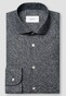 Eton Tonal Ornamental Pattern Signature Twill Overhemd Navy