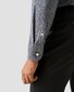Eton Tonal Ornamental Pattern Signature Twill Overhemd Navy