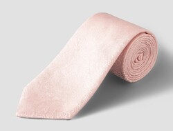 Eton Tonal Paisley Pattern Rich Texture Stropdas Licht Roze