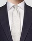 Eton Tonal Paisley Pattern Rich Texture Stropdas Silver