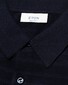 Eton Tonal Pinstripe Stripe Pattern Soft Organic Cotton Polo Navy