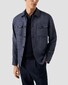 Eton Tonal Pinstripe Stripe Pattern Soft Organic Cotton Polo Navy