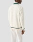 Eton Tretorn Cotton V-Neck Cardigan Off White-Green