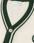 Eton Tretorn Cotton V-Neck Cardigan Off White-Green