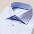 Eton Twill Cutaway Faux Uni Overhemd Lichtblauw-Wit