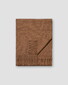 Eton Twill Merino Wool Solid Color Scarf Brown